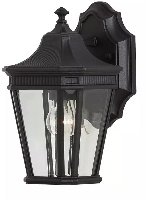 Elstead Lighting Cotswold Lane lámpara de pared para exteriores 1x60 W negro FE-COTSLN2-S-BK