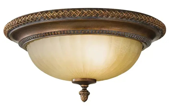 Elstead Lighting Kelham Hall plafón 2x60 W oro-marrón FE-KELHAM-HALL-F