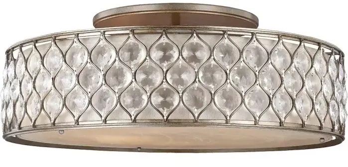Elstead Lighting Lucia lámpara de techo 6x60 W plata FE-LUCIA-6SF-L