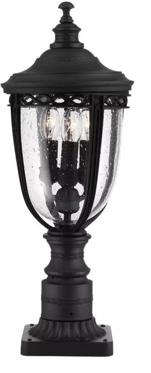 Elstead Lighting English Bridle lámpara de pie para exteriores 3x60 W negro FE-EB3-M-BLK