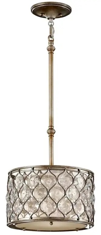 Elstead Lighting Lucia lámpara colgante 1x60 W plata FE-LUCIA-P-C