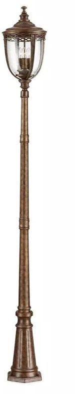 Elstead Lighting English Bridle lámpara de pie para exteriores 3x60 W marrón FE-EB5-L-BRB