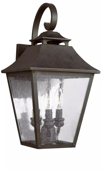 Elstead Lighting Galena lámpara de pared para exteriores 3x40 W marrón FE-GALENA2-L-SBL
