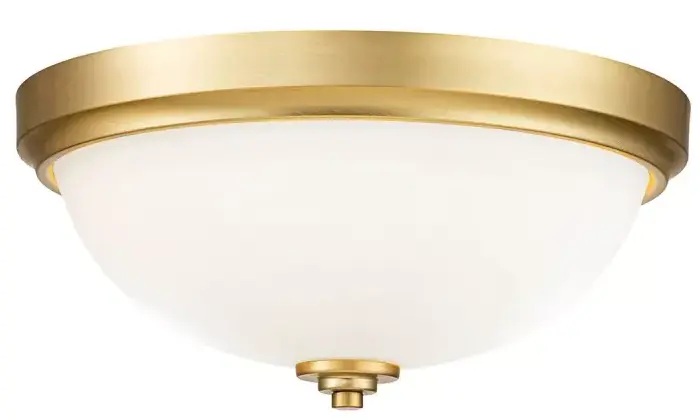 Elstead Lighting Malibu plafón 2x60 W latón FE-MALIBU-F-BATH-BB
