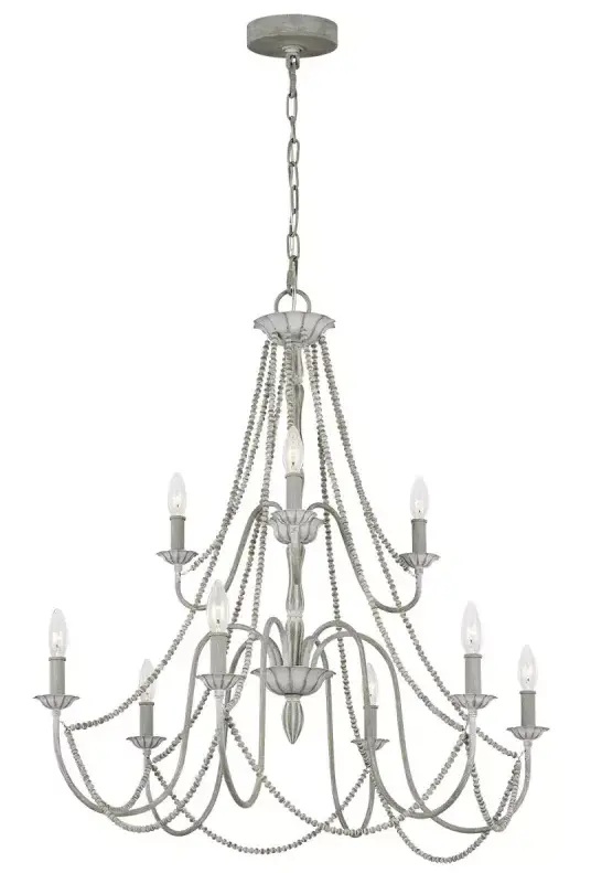 Elstead Lighting Maryville lámpara colgante x60 W gris/gris ceniza FE-MARYVILLE9