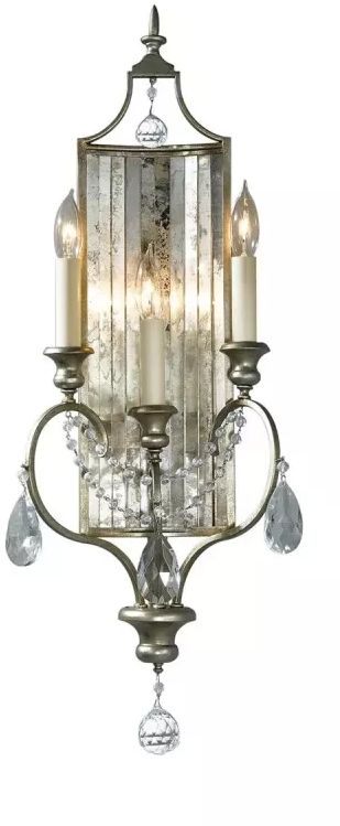 Elstead Lighting Gianna lámpara de pared 3x60 W plata FE-GIANNA3W