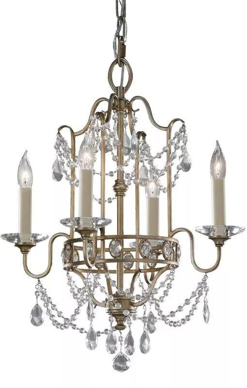 Elstead Lighting Gianna lámpara colgante 4x60 W plata FE-GIANNA4