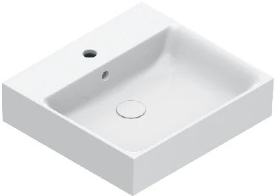 Catalano Premium lavabo 50x47 cm rectangular clásico-para mueble negro mate 0220501021