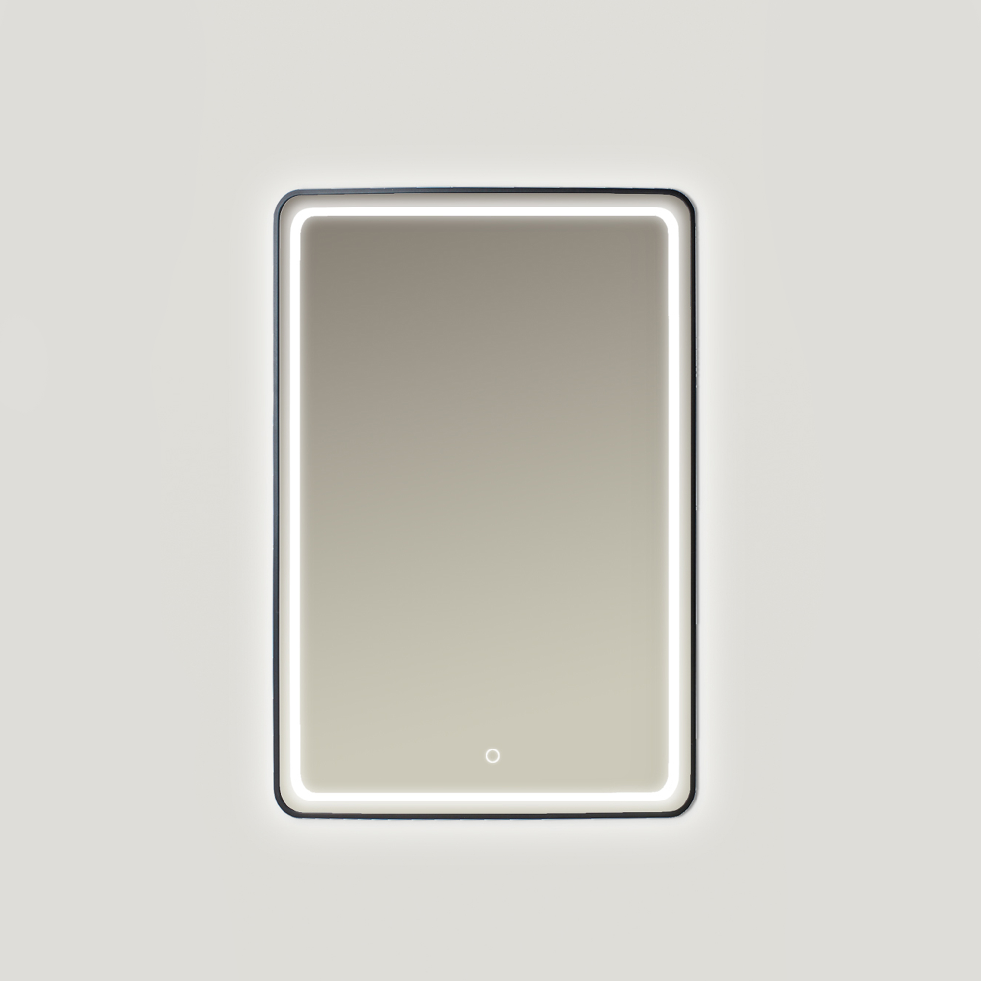 Ars Longa Verso espejo 60x80 cm rectangular con iluminación negro LED-VERSO6080-C