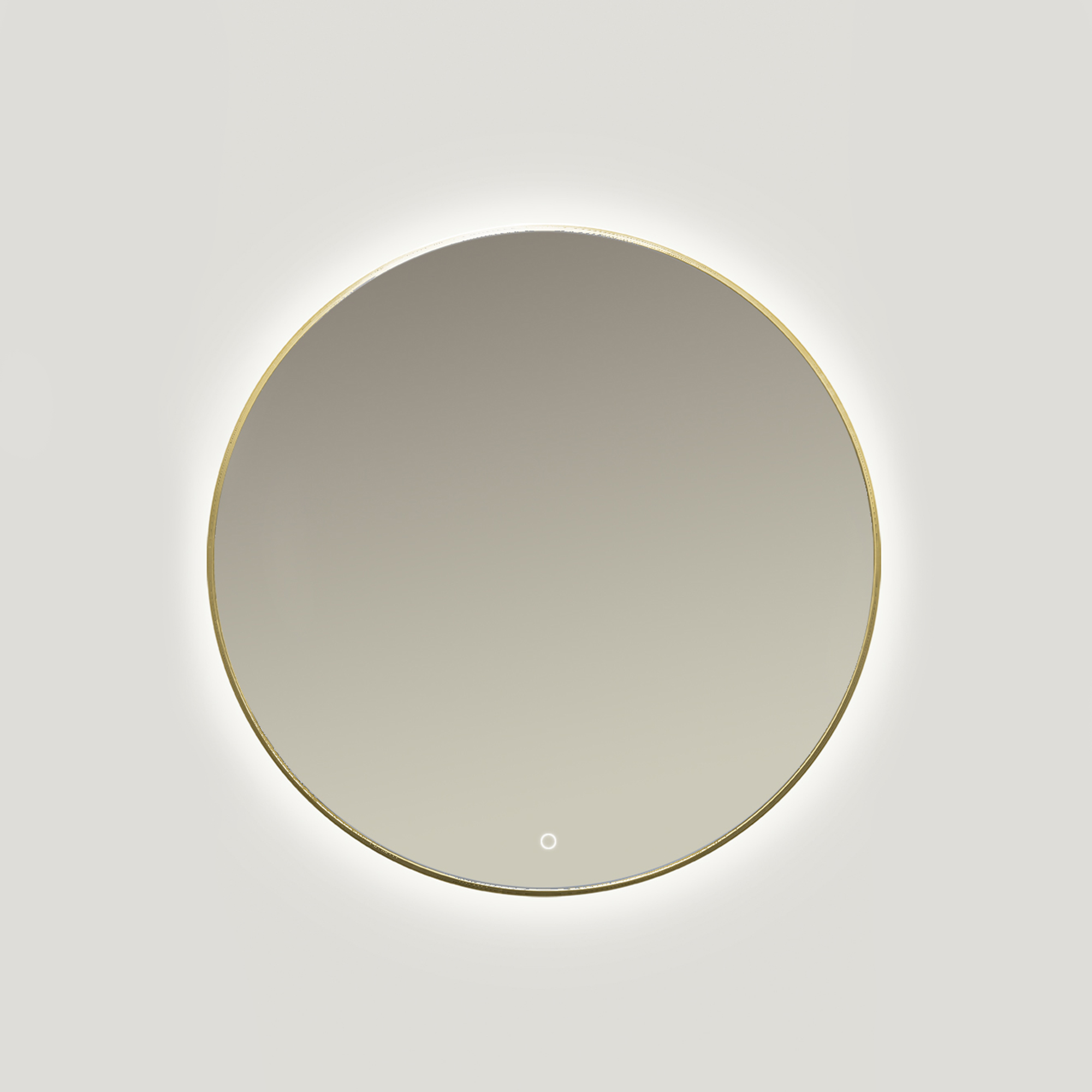 Ars Longa Lumio espejo 80x80 cm circular con iluminación oro LED-LUMIO80-Z