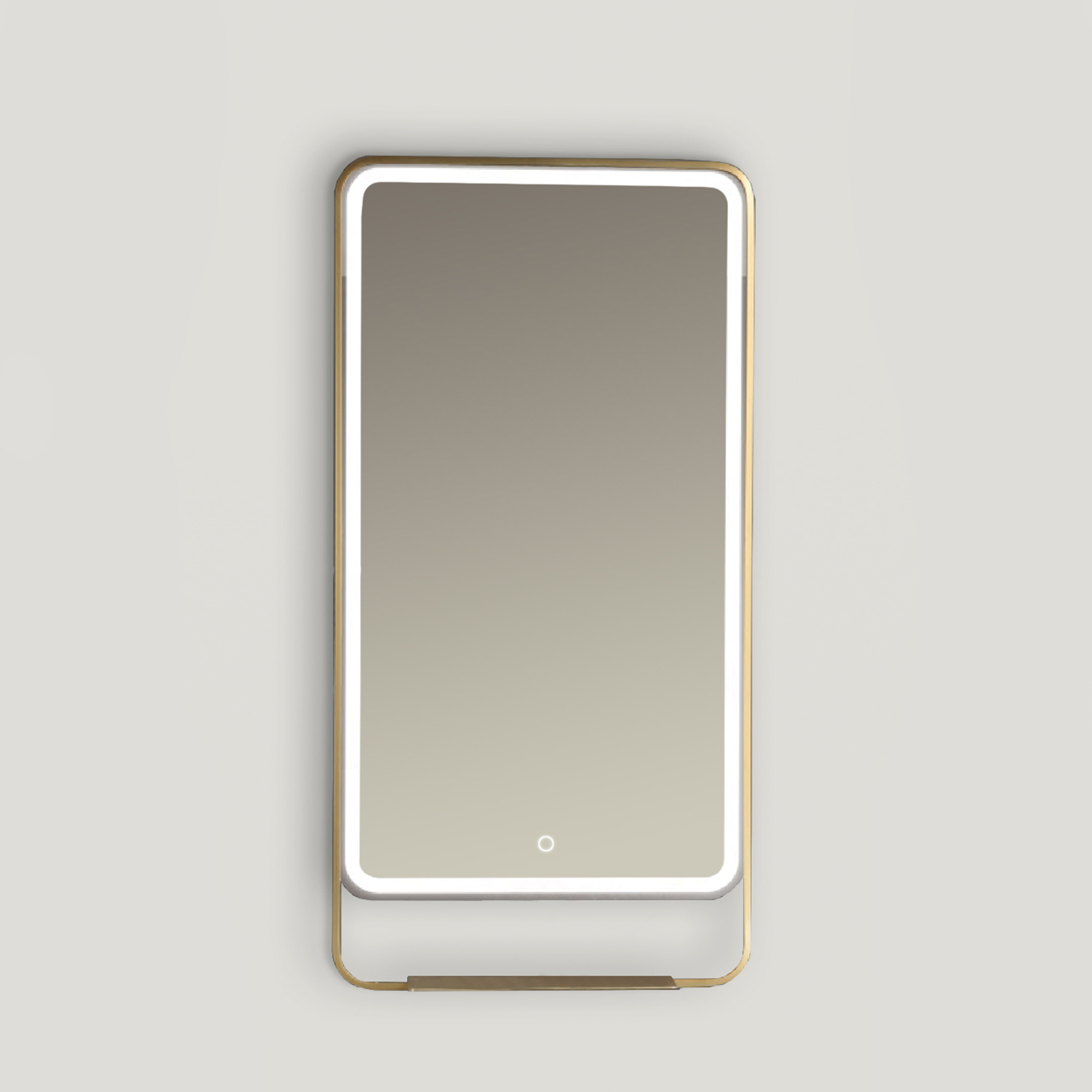 Ars Longa Venti espejo 55x110 cm rectangular con iluminación oro LED-VENTI55110-Z