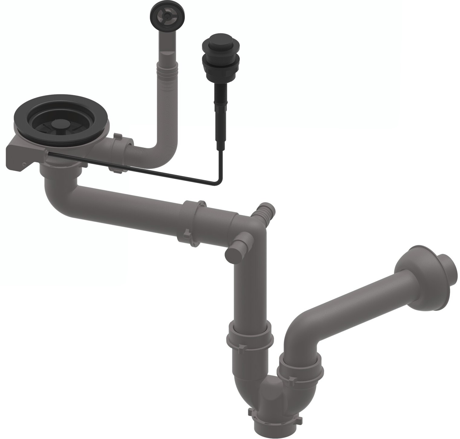 Ruvetti sifón para fregadero 6004A-MB