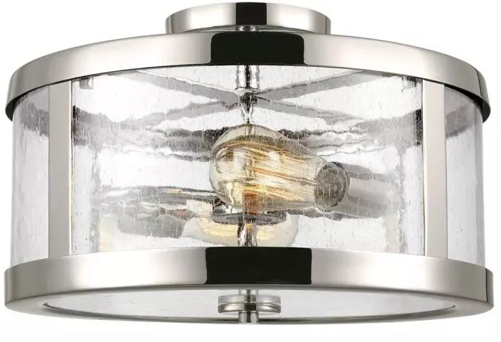 Elstead Lighting Harrow lámpara de techo 2x60 W níquel FE-HARROW-SF