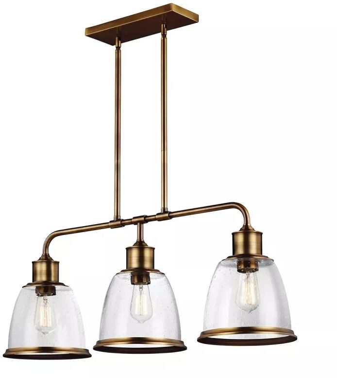 Elstead Lighting Hobson lámpara de techo 3x40 W latón FE-HOBSON-3P-AB
