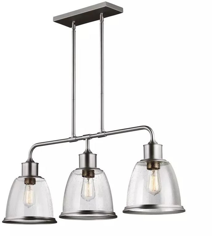 Elstead Lighting Hobson lámpara de techo 3x60 W níquel FE-HOBSON-3P-SN