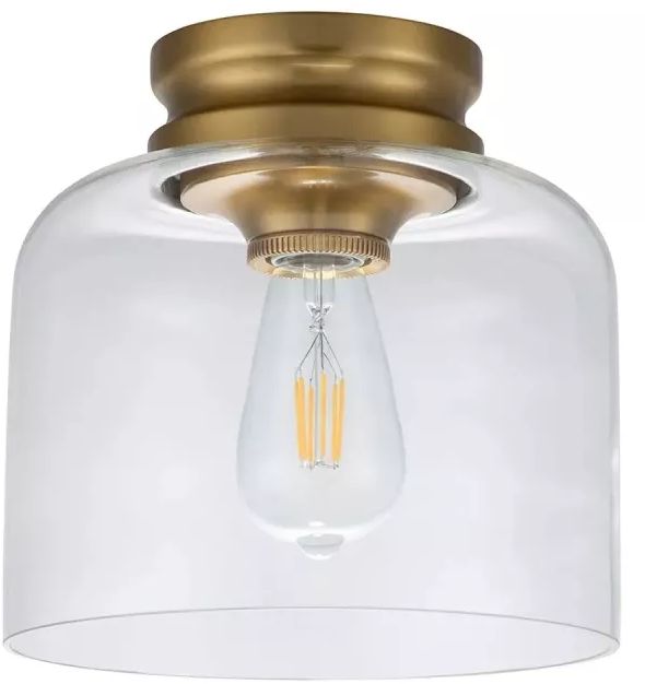 Elstead Lighting Hounslow plafón 1x60 W latón FE-HOUNSLOW-F-BB