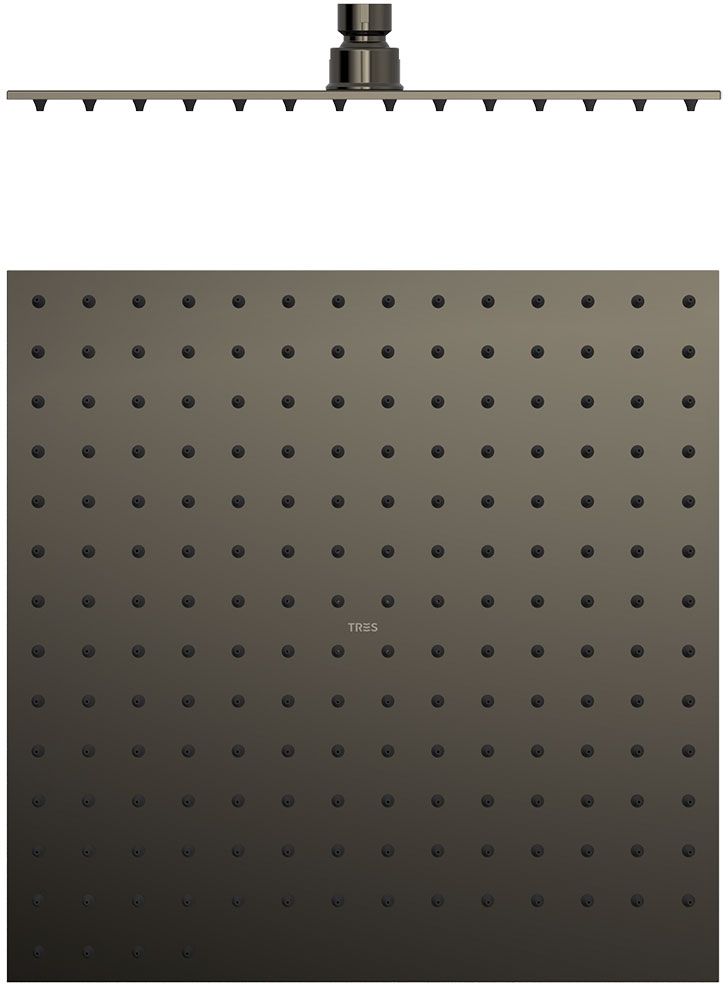 Tres Selection ducha con efecto lluvia 30x30 cm cuadrada negro 134315012KM