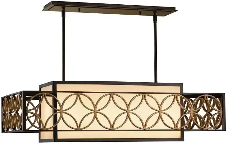 Elstead Lighting Remy lámpara colgante 4x60 W oro-marrón FE-REMY-P-A