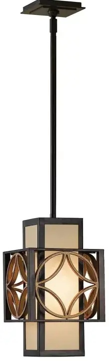 Elstead Lighting Remy lámpara colgante 1x60 W oro-marrón FE-REMY-P-C