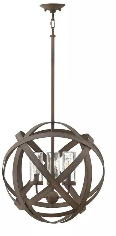 Elstead Lighting Carson lámpara colgante para exterior 3x40 W hierro HK-CARSON-3P