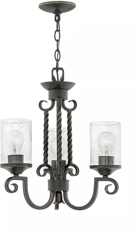 Elstead Lighting Casa lámpara colgante 3x60 W negro HK-CASA3