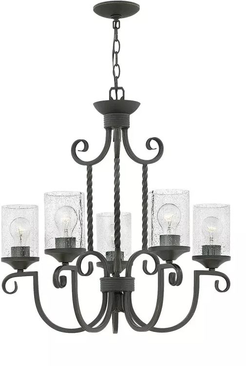 Elstead Lighting Casa lámpara colgante 5x60 W negro HK-CASA5