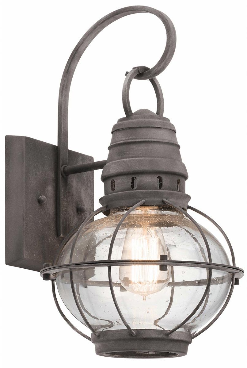 Elstead Lighting Bridge Point lámpara de pared para exteriores 1x60 W gris KL-BRIDGEPOINT-M