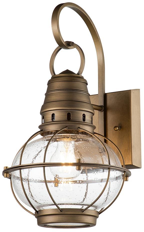Elstead Lighting Bridge Point lámpara de pared para exteriores 1x60 W latón KL-BRIDGEPOINT-M-NBR