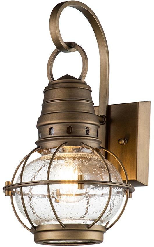 Elstead Lighting Bridge Point lámpara de pared para exteriores 1x60 W latón KL-BRIDGEPOINT-S-NBR