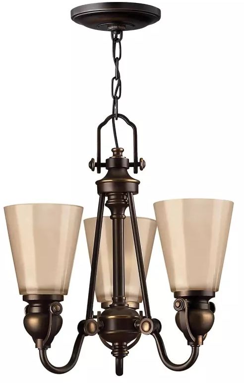Elstead Lighting Mayflower lámpara colgante 3x60 W marrón HK-MAYFLOWER3