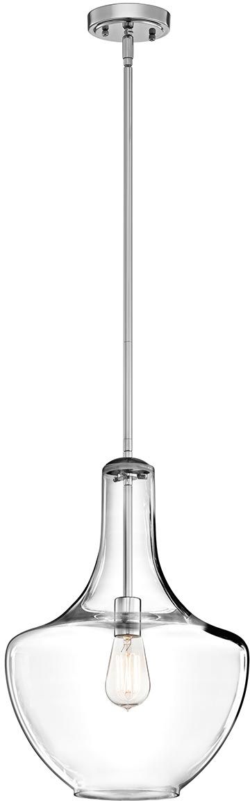 Elstead Lighting Everly lámpara colgante 1x60 W cromo KL-EVERLY-P-M-CH
