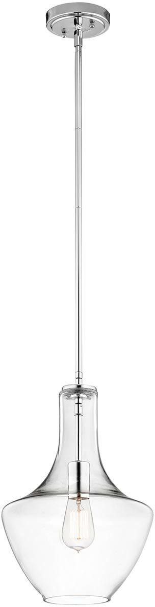 Elstead Lighting Everly lámpara colgante 1x60 W cromo KL-EVERLY-P-S-CH
