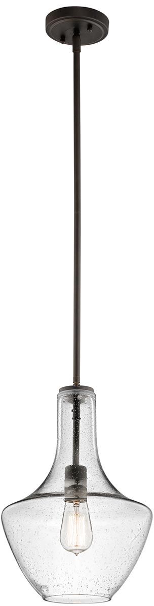 Elstead Lighting Everly lámpara colgante 1x60 W marrón KL-EVERLY-P-S-OZ