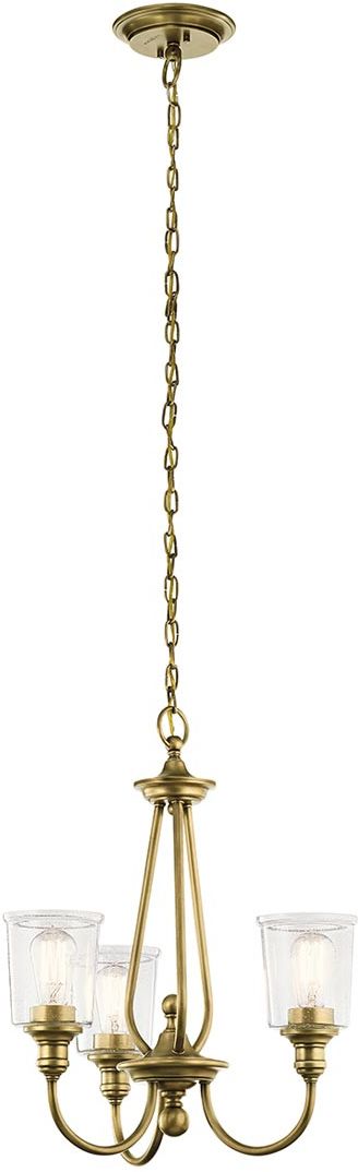 Elstead Lighting Waverly lámpara colgante 3x60 W latón KL-WAVERLY3-NBR