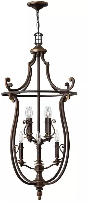 Elstead Lighting Plymouth lámpara colgante x60 W marrón HK-PLYMOUTH8-P