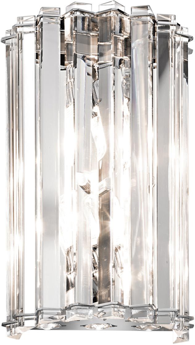Elstead Lighting Crystal Skye lámpara de pared 2x3 W cromo KL-CRYSTAL-SKYE2