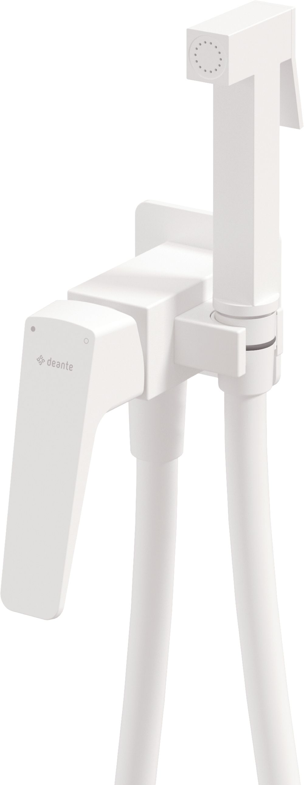 Deante Blur grifo de bidé con rociador empotrado blanco BQL_A34M