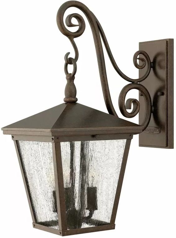Elstead Lighting Trellis lámpara de pared para exteriores 3x60 W marrón HK-TRELLIS2-M