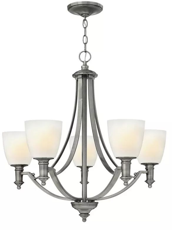 Elstead Lighting Truman lámpara colgante 5x60 W níquel HK-TRUMAN5