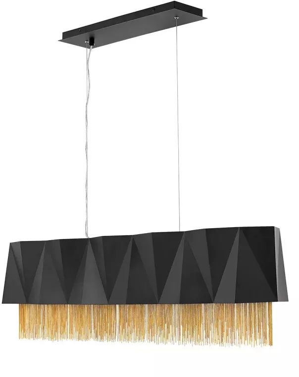 Elstead Lighting Zuma lámpara colgante 6x60 W negro-oro HK-ZUMA-ISLE-SBG