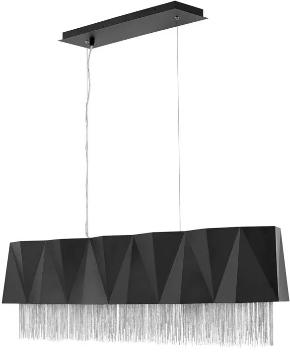 Elstead Lighting Zuma lámpara colgante 6x60 W negro-plata HK-ZUMA-ISLE-SBS