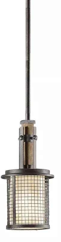 Elstead Lighting Ahrendale lámpara colgante 1x60 W marrón KL-AHRENDALE-MP