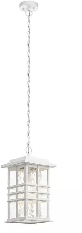 Elstead Lighting Beacon Square lámpara colgante 1x60 W blanco KL-BEACON-SQUARE8-WHT