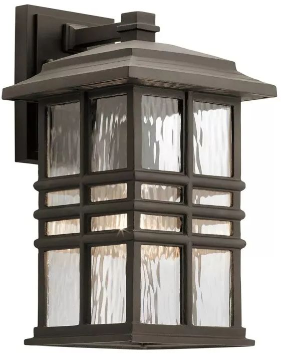 Elstead Lighting Beacon Square lámpara de pared para exteriores 1x60 W marrón KL-BEACON-SQUARE-M-OZ