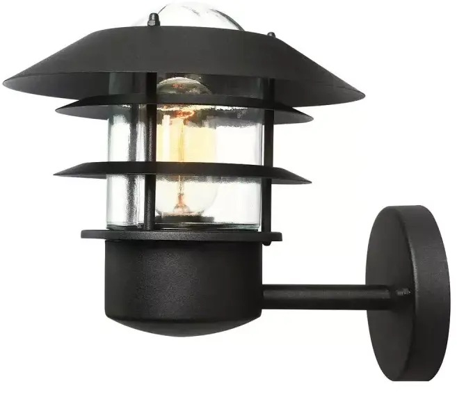 Elstead Lighting Helsingor lámpara de pared para exteriores 1x60 W negro HELSINGOR-BK