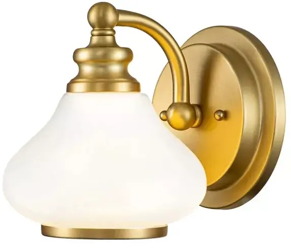Elstead Lighting Ainsley lámpara de pared 1x3 W latón HK-AINSLEY1-BATH-BB