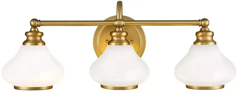 Elstead Lighting Ainsley lámpara de pared 3x3 W latón HK-AINSLEY3-BATH-BB
