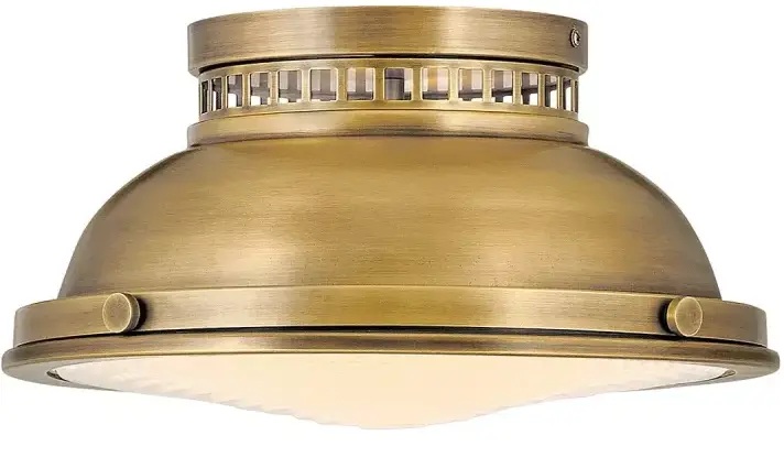 Elstead Lighting Amelia lámpara de techo 2x40 W latón HK-AMELIA-F-M-HB