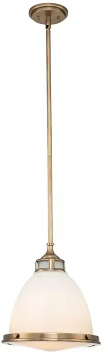 Elstead Lighting Amelia lámpara colgante 1x60 W latón HK-AMELIA-P-M-HB