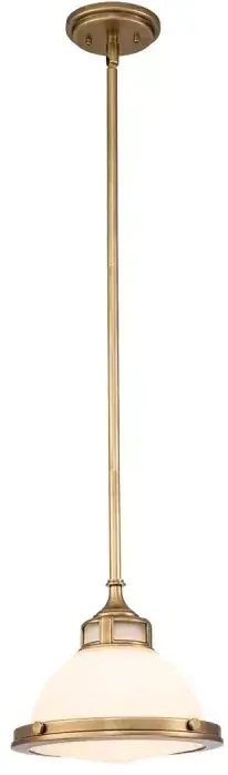 Elstead Lighting Amelia lámpara colgante 1x60 W latón HK-AMELIA-P-S-HB